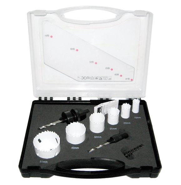 Estuches de brocas de corona Bi-Metálicas Electricidad